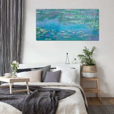 Water lilies Glass Print