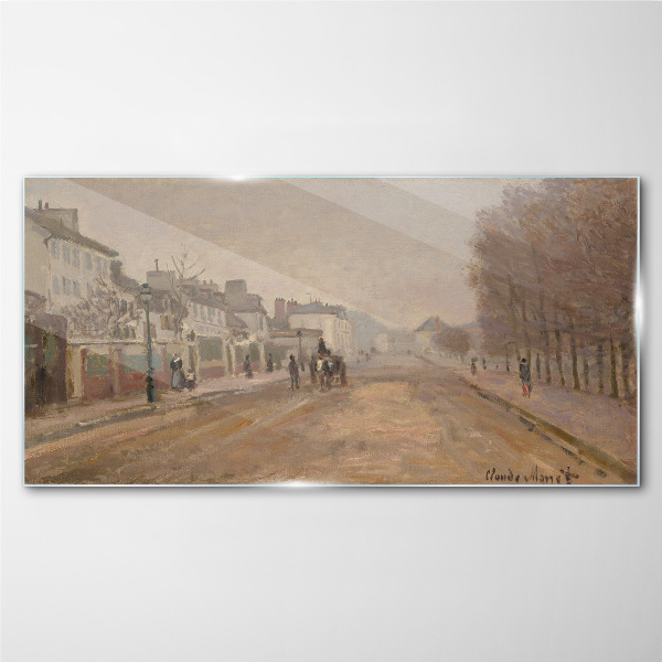 A street in Paris Glass Print