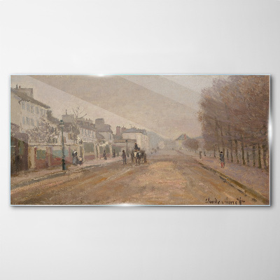 A street in Paris Glass Print