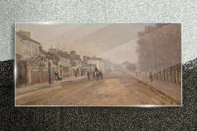 A street in Paris Glass Print