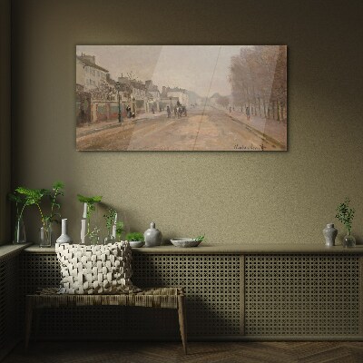 A street in Paris Glass Print