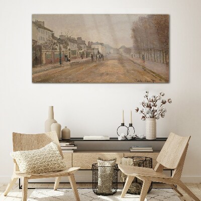 A street in Paris Glass Print