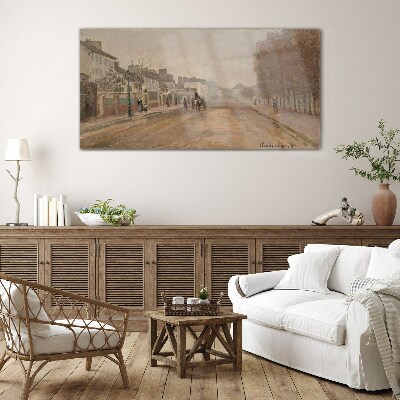 A street in Paris Glass Print