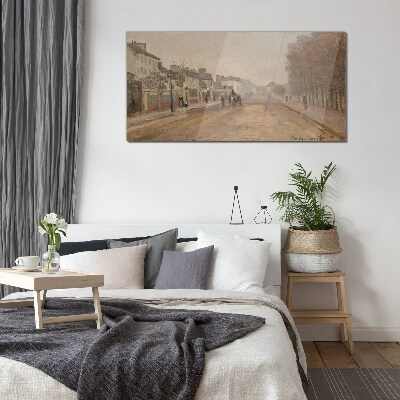 A street in Paris Glass Print