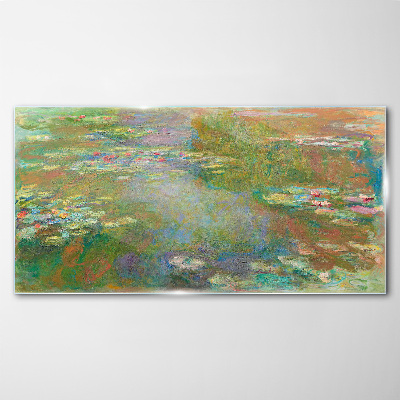 Water lilies Glass Print