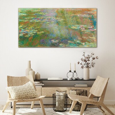 Water lilies Glass Print