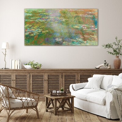 Water lilies Glass Print