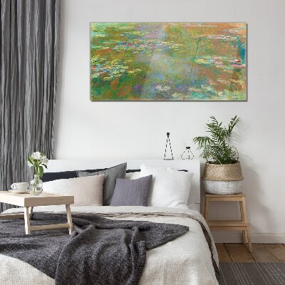 Water lilies Glass Print
