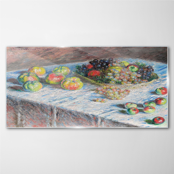 Still life with fruit Glass Print