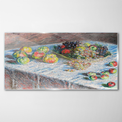 Still life with fruit Glass Print