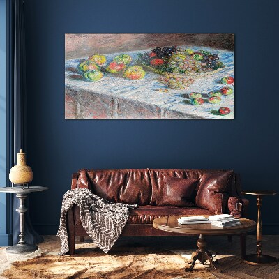 Still life with fruit Glass Print