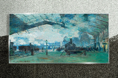 Paris Railway Station Glass Print