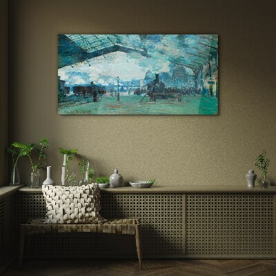 Paris Railway Station Glass Print