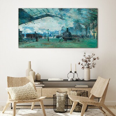 Paris Railway Station Glass Print