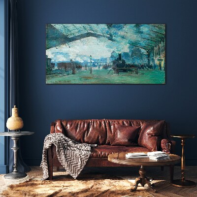 Paris Railway Station Glass Print