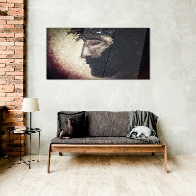 Portrait with a Crown of Thorns Glass Wall Art