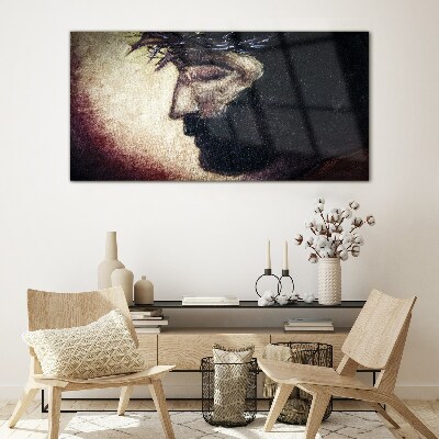 Portrait with a Crown of Thorns Glass Wall Art