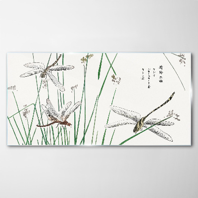 Modern insects Glass Print