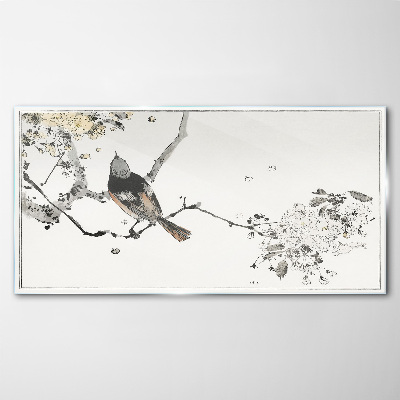 Branch pet bird Glass Print