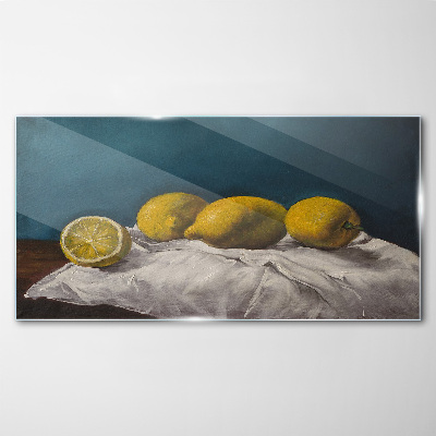 Lemon Peace Glass Print