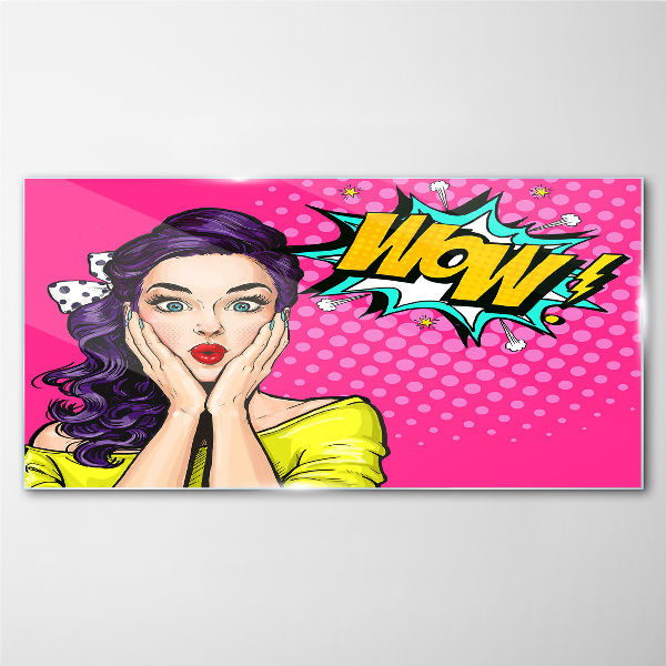 Pop Art Surprise Glass Wall Art