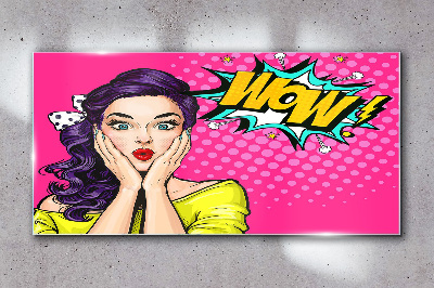 Pop Art Surprise Glass Wall Art