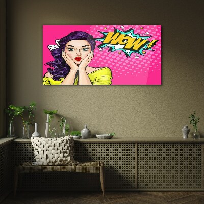 Pop Art Surprise Glass Wall Art