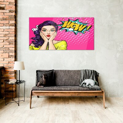 Pop Art Surprise Glass Wall Art