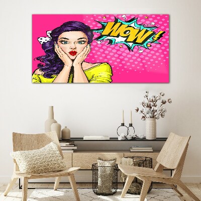 Pop Art Surprise Glass Wall Art