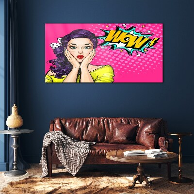 Pop Art Surprise Glass Wall Art