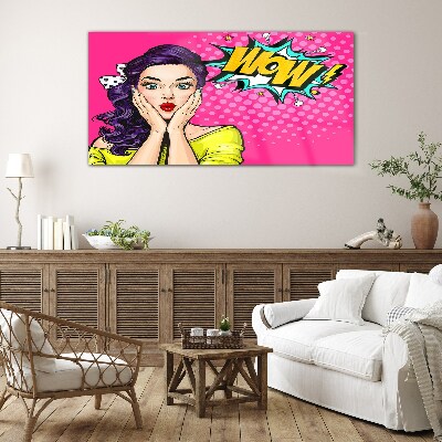 Pop Art Surprise Glass Wall Art