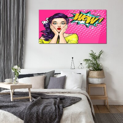Pop Art Surprise Glass Wall Art