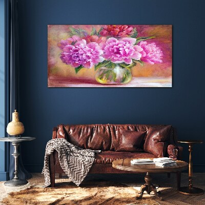 Flowers plants Glass Wall Art