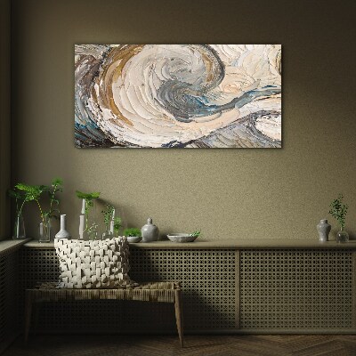 Dynamic color waves Glass Wall Art