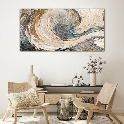 Dynamic color waves Glass Wall Art