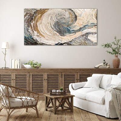 Dynamic color waves Glass Wall Art