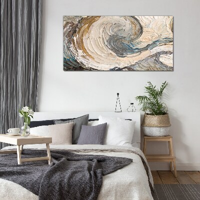 Dynamic color waves Glass Wall Art