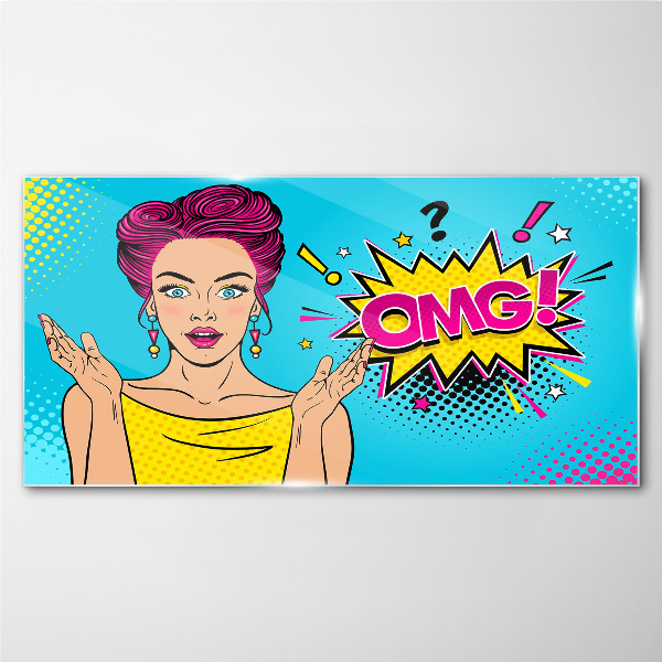 Pop Art Surprise Glass Wall Art
