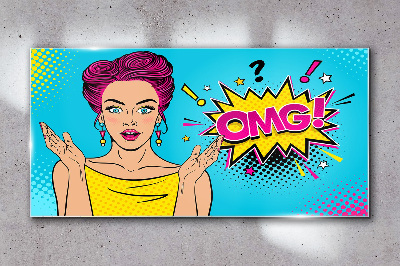 Pop Art Surprise Glass Wall Art