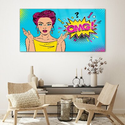 Pop Art Surprise Glass Wall Art