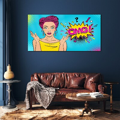 Pop Art Surprise Glass Wall Art