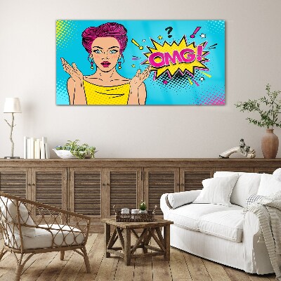 Pop Art Surprise Glass Wall Art