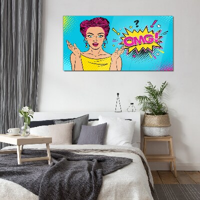 Pop Art Surprise Glass Wall Art