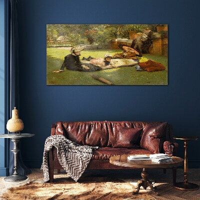 Summer Afternoon in the Garden Glass Wall Art