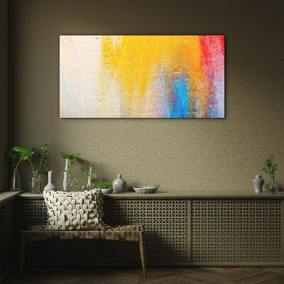 Colorful abstraction on a white background Glass Wall Art