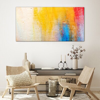 Colorful abstraction on a white background Glass Wall Art