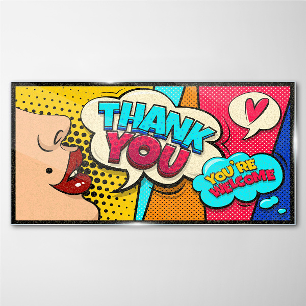 Pop Art: Expression of Gratitude Glass Wall Art