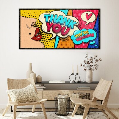 Pop Art: Expression of Gratitude Glass Wall Art