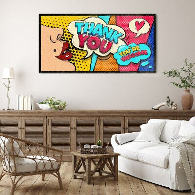 Pop Art: Expression of Gratitude Glass Wall Art