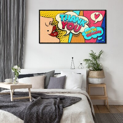 Pop Art: Expression of Gratitude Glass Wall Art